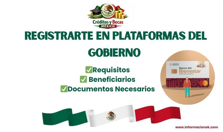 registrarte en plataformas del gobierno